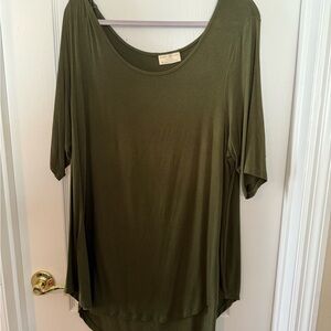 Bobbie & Brooks Olive Green Women's Tunic Top